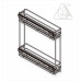 KITCHEN CABINET BASKET-4"-PTJ009I