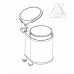 DUST BIN FOLDING-8 LITER-SLG001-8L