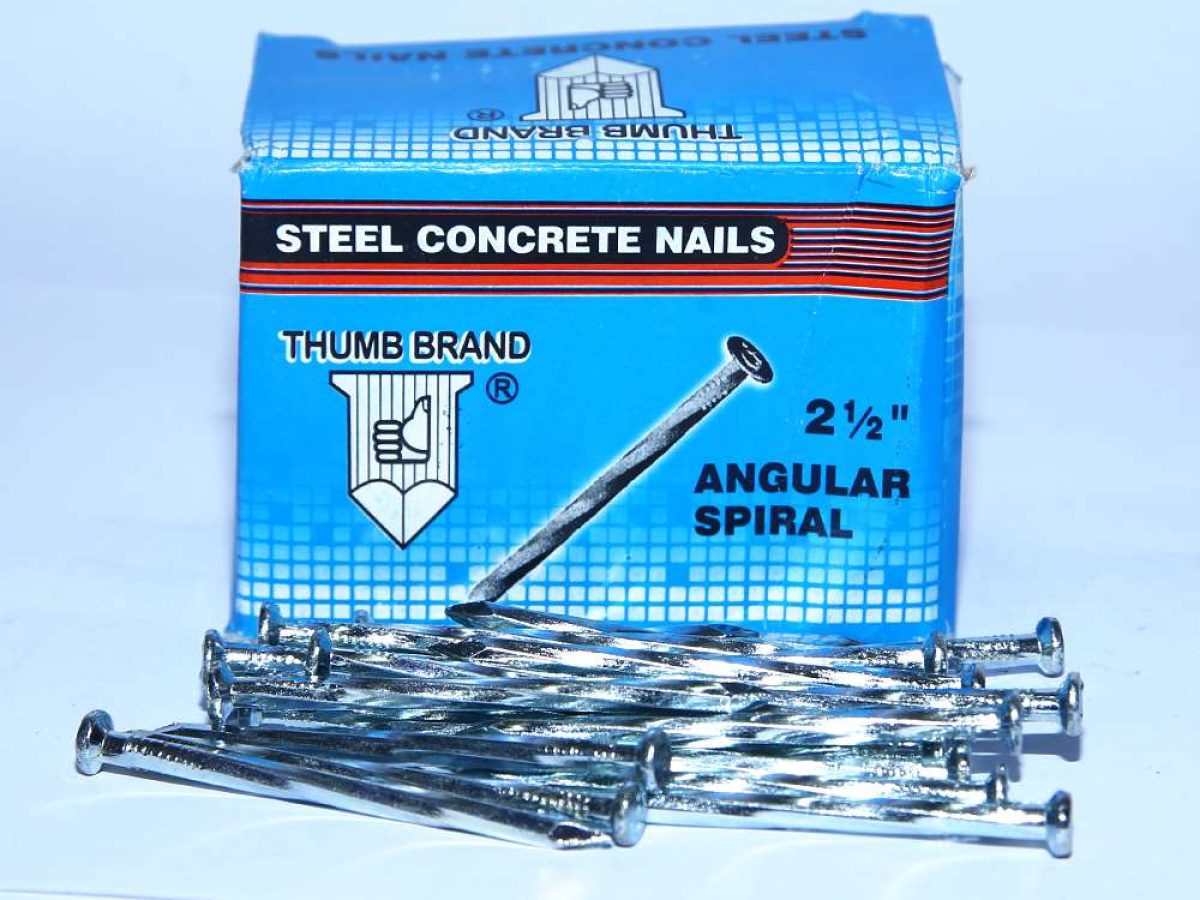 Steel Concrete Nails 0.5Kg packing