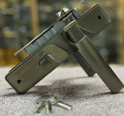 HANDLE DOOR LOCK 1006 MAB/BLACK