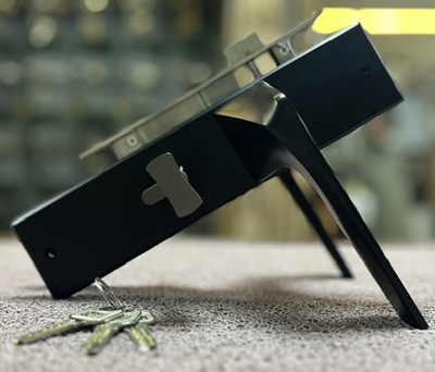 HANDLE DOOR LOCK 353 MBLK