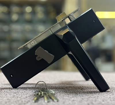 HANDLE DOOR LOCK 355 MBLK