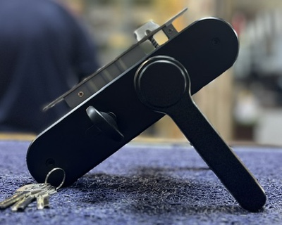 HANDLE DOOR LOCK 763 BK