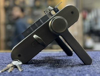 HANDLE DOOR LOCK 763 MAB/BK